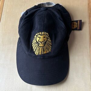 The Lion King Black Cap with Gold Embroidered Lion Logo